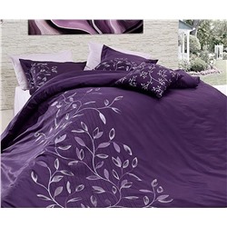 Сатиновое Постельное белье Евро 2 сп. Vip Saten Cotton Collection First Choice