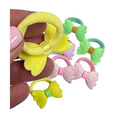 Резинки детские для волос (бантики) 2 шт РД6 тип 4