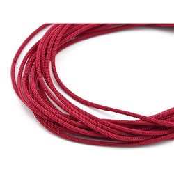 Шнур для плетения шелковый 1мм цв.красный, 100м