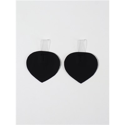 Пяткоудерживатели с петелькой, 5.8×4.4 см, чёрные