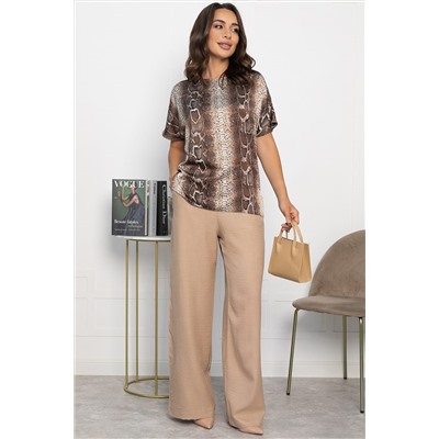 Блуза Морган (коричневая) Б14031-16М