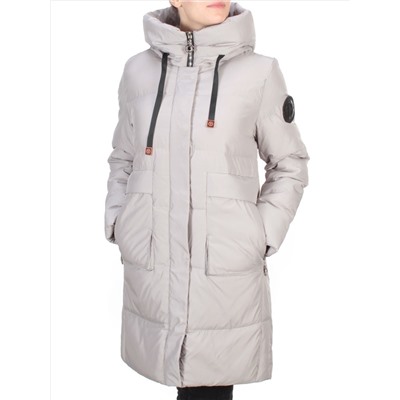 8966 LIGHT GRAY  Пальто зимнее женское CLOUD LAG CAT (200 гр. холлофайбер)