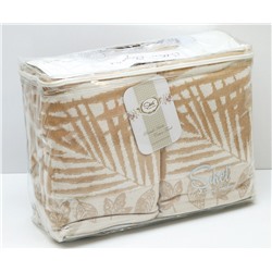 Велюровые Банные Полотенца 70x140 см. 6 шт/уп. Бежевый Wonderful Palmie - Sikel