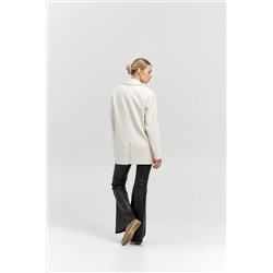 Пальто женское демисезонное 27100 (молочный/рубчик)