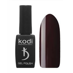 Kodi Гель-лак для ногтей 100 WN, темный фиолетово-бордовый, без перламутра и блесток, плотный, 8 мл