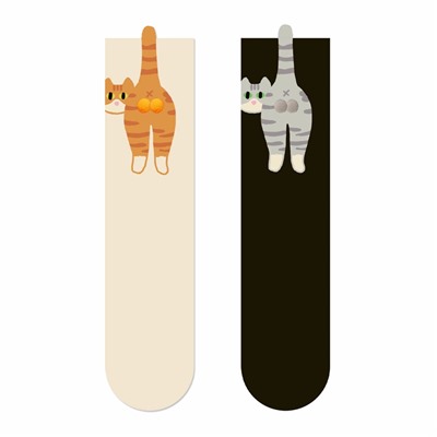 Tide, three dimensional cartoon knee socks, mid-length