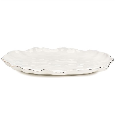 БЛЮДО ОВАЛЬНОЕ LEFARD "CHARM" 35,5*24*3 СМ (С ЗОЛОТОЙ ЛИНИЕЙ)