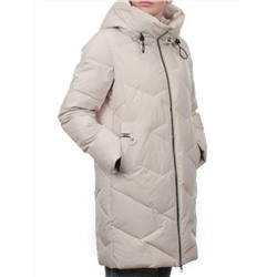 760 LT. BEIGE Пальто зимнее женское (170 гр. холлофайбер)
