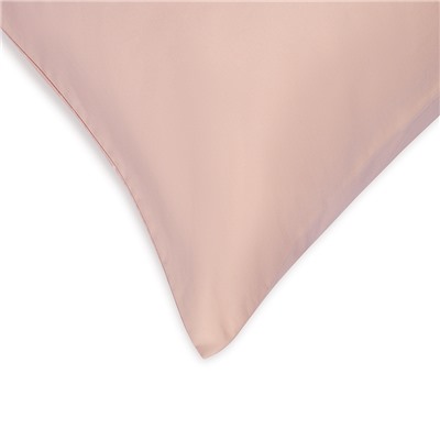 Набор наволочек из премиального сатина цвета пыльной розы из коллекции Essential, 50х70 см