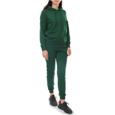 E102 GREEN Костюм спортивный женский (хлопок 90%, полиэстер 10%)
