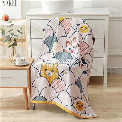 Муслиновое пляжное банное полотенце 70*140cm
