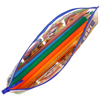 Пенал мягкий, 1 отделение, 100×210 мм, ПВХ, «Щенячий патруль»