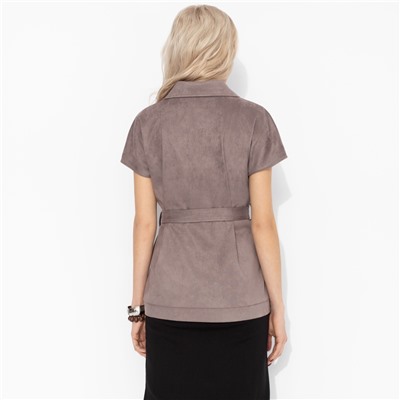 Жилет из мягкой замши, Бархатная дерзость