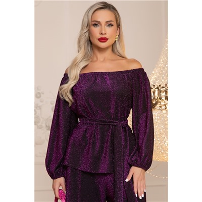 Костюм праздничный Бланш (темная орхидея) К14495-4М