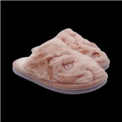 Тапочки меховые 10339 розовые
