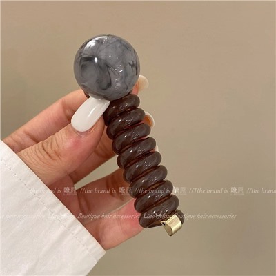 Резинка-пружинка для волос с ШАРИКОМ