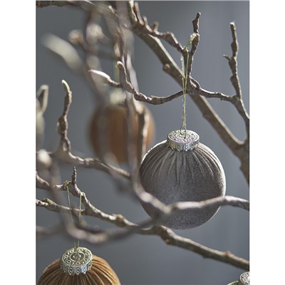 Набор ёлочных украшений Velvet Christmas из коллекции New Year Essential, 6 шт.