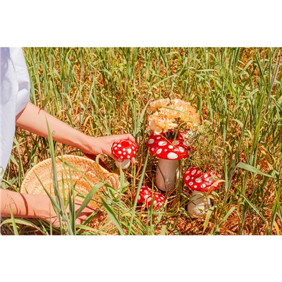 Ваза для цветов Amanita, 19 см