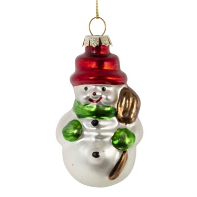 Украшение новогоднее "Снеговик", L5 W4,5 H9 см