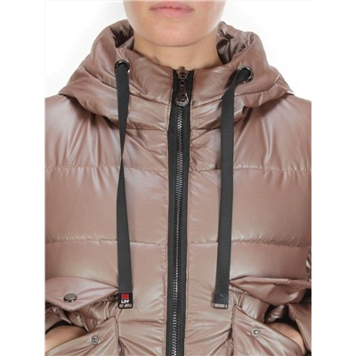 8063 BROWN Куртка демисезонная женская (130 гр. синтепон)