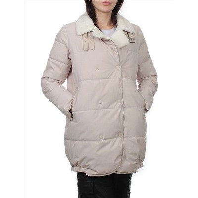 S24-236 BEIGE Куртка демисезонная женская (100 гр. холлофайбер)
