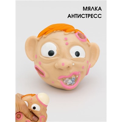 Мялка - антистресс «Zombie heads», шоубокс 12 шт.
