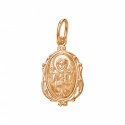 Образ (Блж. Ксения Петербургская) из серебра позолота штампованный