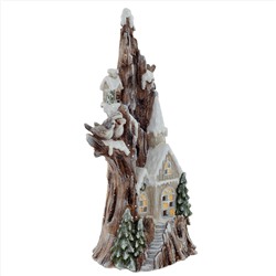 Фигурка декоративная "Домик" (подсветка, 3xAAA н/п), L37 W29 H73 см