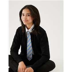 Girls' Pure Cotton School Cardigan (9-18 Yrs)