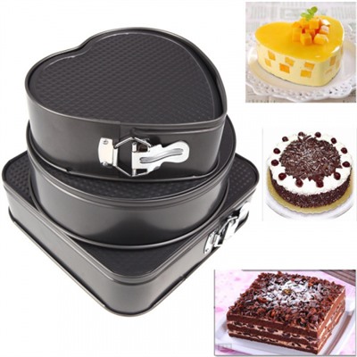 Набор форм CAKE MOULD S-5275 разьемная набор-3пр диаметр 23х26х27см (12)