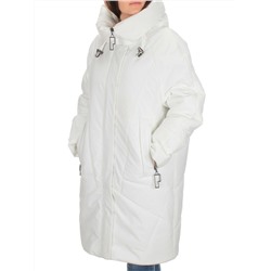 M-9117 WHITE Пальто зимнее женское CORUSKY  (верблюжья шерсть)