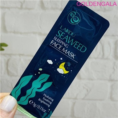 LAIKOU SEAWEED SLEEPING FACE MASK Ночная маска с экстрактом морских водорослей 3 г 089955
