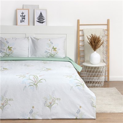 Постельное бельё LoveLife 2сп "Wildflowers" 175х215см, 200х225см, 50х70см-2шт, 100% хлопок, сатин, 125г/м