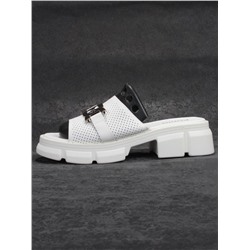 08-PEY148-1 WHITE Босоножки женские (натуральная кожа)