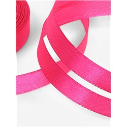 Лента атласная, 10 мм, 23±1 м, ярко-розовая №190