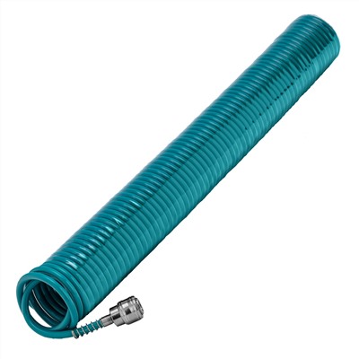 Полиуретановый спиральный шланг профессиональный BASF, 15 м, с быстросъемными соединением Stels