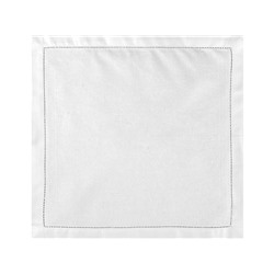 01с-44ЯК  Салфетка 45*45  "Романтика" цв. белый (по 6 шт