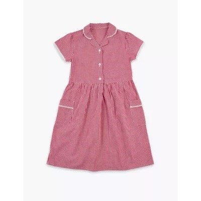 Girls' Skin Kind™ Gingham School Dress (2-14 Yrs)