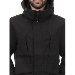 2182 BLACK Куртка мужская зимняя облегченная (130 гр. холлофайбер)