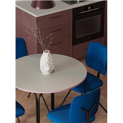 Стол обеденный Ror, Ø90 см, черный/серый