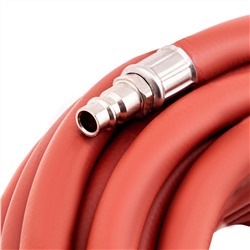 Шланг пневматический резиновый, 10 x 16 мм, 24 бар, армированный, быстросъемное соединение, 20 м Stels