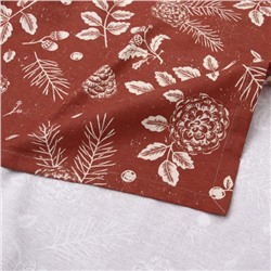Скатерть "Этель New Year's plants" 110×149 см, 100% хл, рогожка 186 г/м²