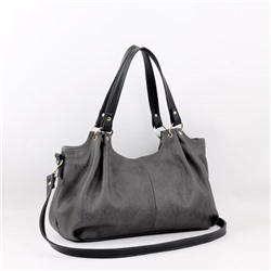 Сумка 304 македония серый+черный ХИТ продаж