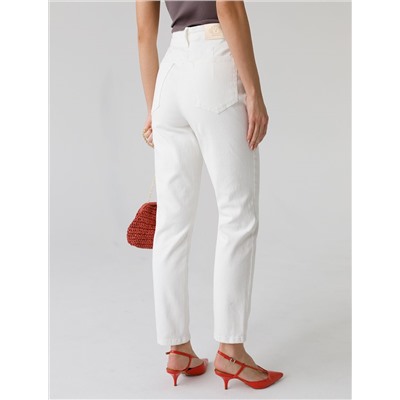 Джинсы mom-fit из эластичного денима