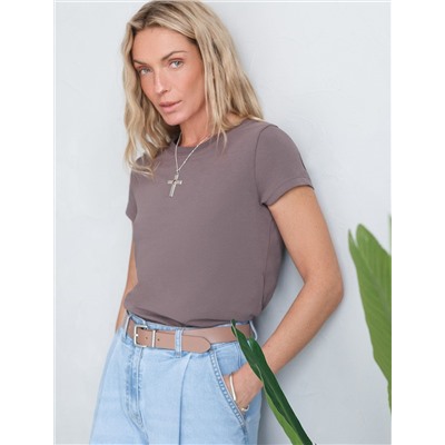 Футболка из премиального хлопка с эластаном