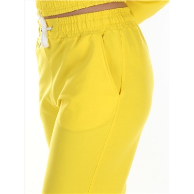 Y294 YELLOW Спортивный костюм женский (100% хлопок)