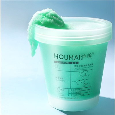 Соляной шампунь-скраб для волос из морской соли Houmai, 250 гр.