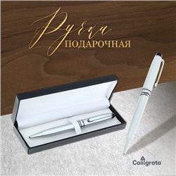 Ручка шариковая, подарочная, в кожзам футляре, поворотная, «Флари»