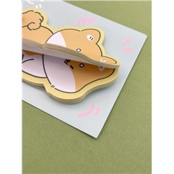 Блок стикер для записей "Corgi dreaming", green