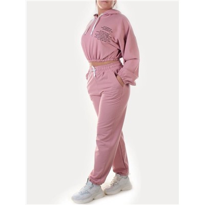 Y303 PALE PINK Спортивный костюм женский (100% хлопок)